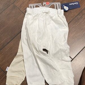 Gerber Kids Casual Bottoms in White and Cream
